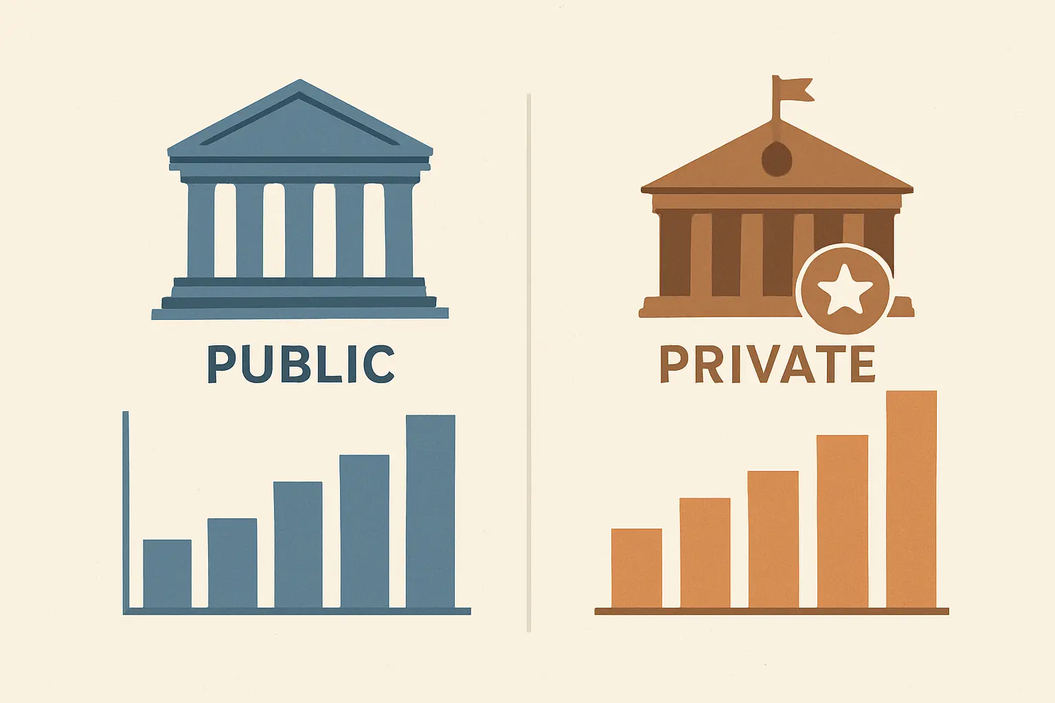Comparativa de inserción laboral y salario base de cotización entre egresados de universidades públicas y privadas en España, según Fundación CYD 2025