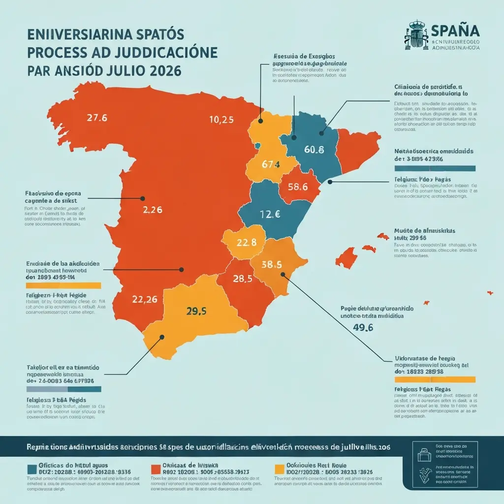 Plazas universitarias vacantes julio 2026: adjudicación extraordinaria por CCAA