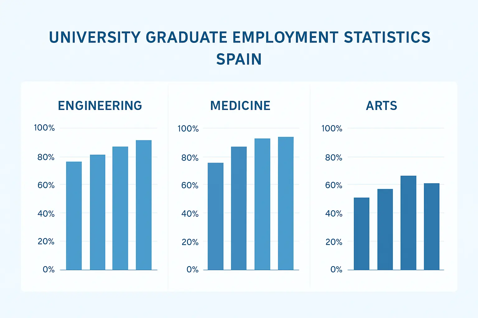 Empleabilidad de los egresados universitarios en España 2026: tasa de inserción laboral, salario inicial y mejores grados (datos INE y Fundación CYD)