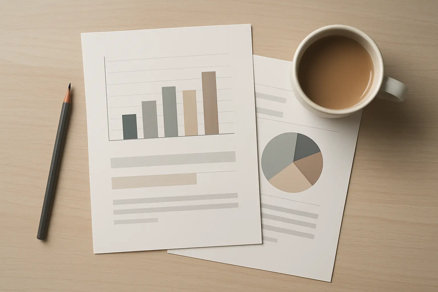 Gráfico impreso con datos de matrícula universitaria sobre una mesa de estudio