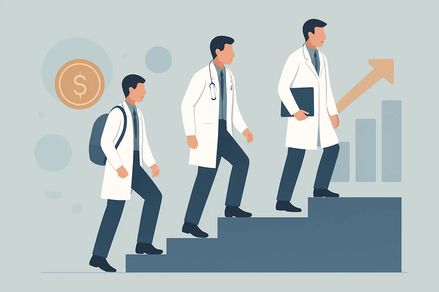 Salario medio de los egresados de Medicina en España 2026: datos por vía