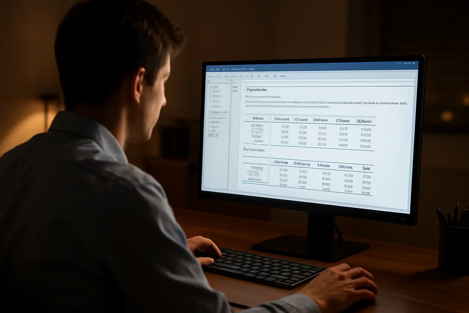 Investigador revisando un modelo de regresión en software estadístico