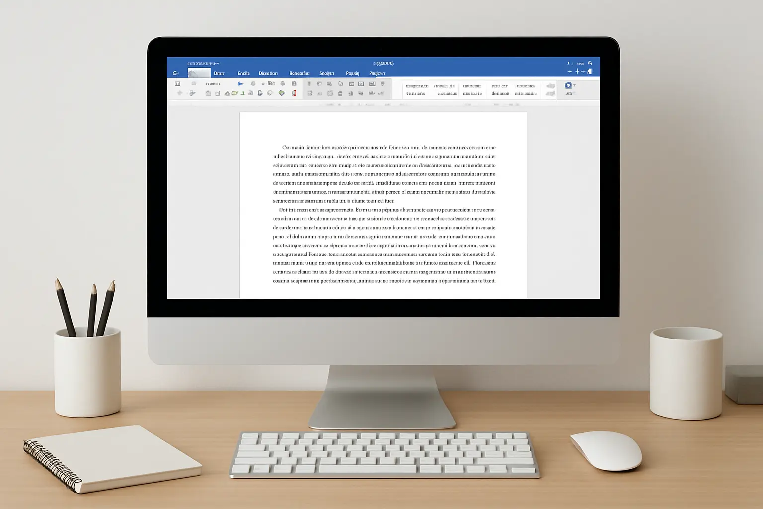 Documento de TFG en Word con márgenes, interlineado y sangría correctamente configurados