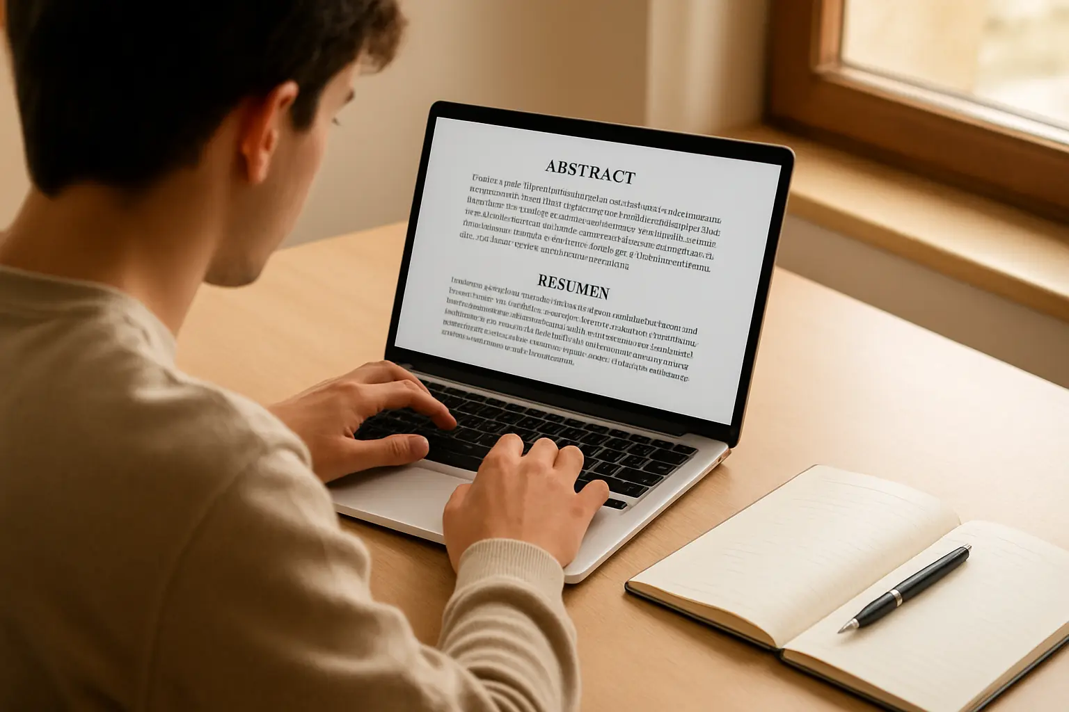 Cómo redactar el abstract en inglés de tu TFG o tesis 2026: estructura, plantilla y errores de traducción