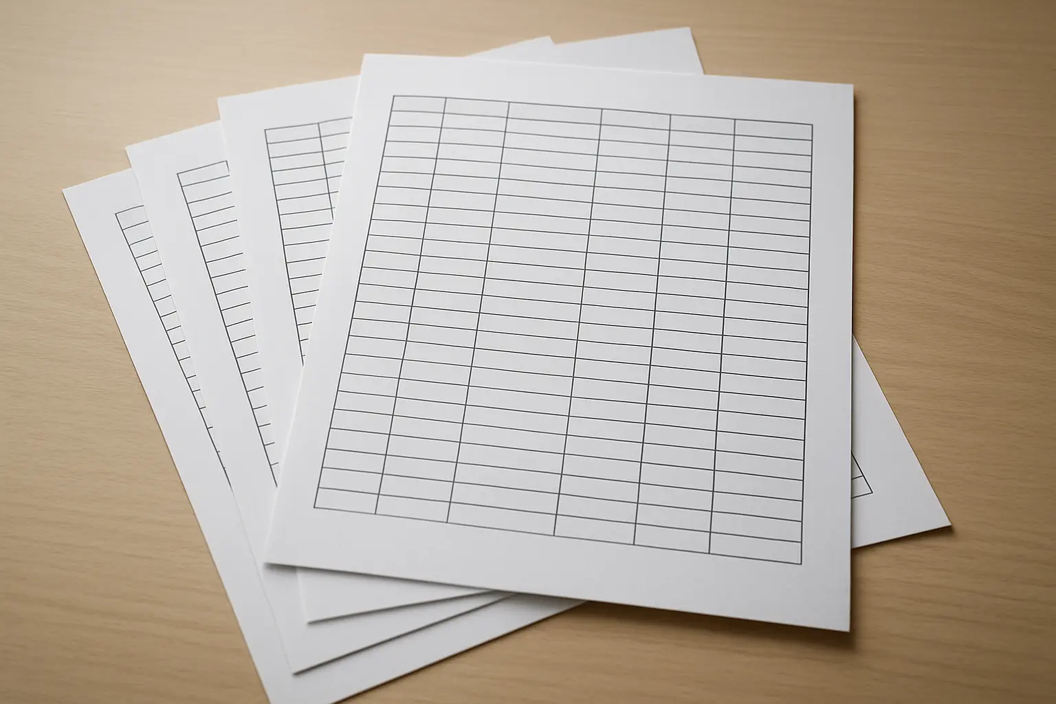 Varias copias de una tabla de datos representando conjuntos imputados