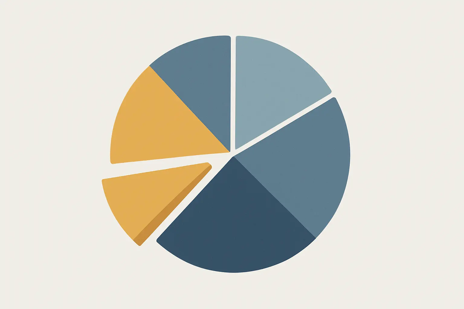 Gráfico circular con un segmento destacado que representa el peso proporcional del TFG dentro del total de créditos del grado