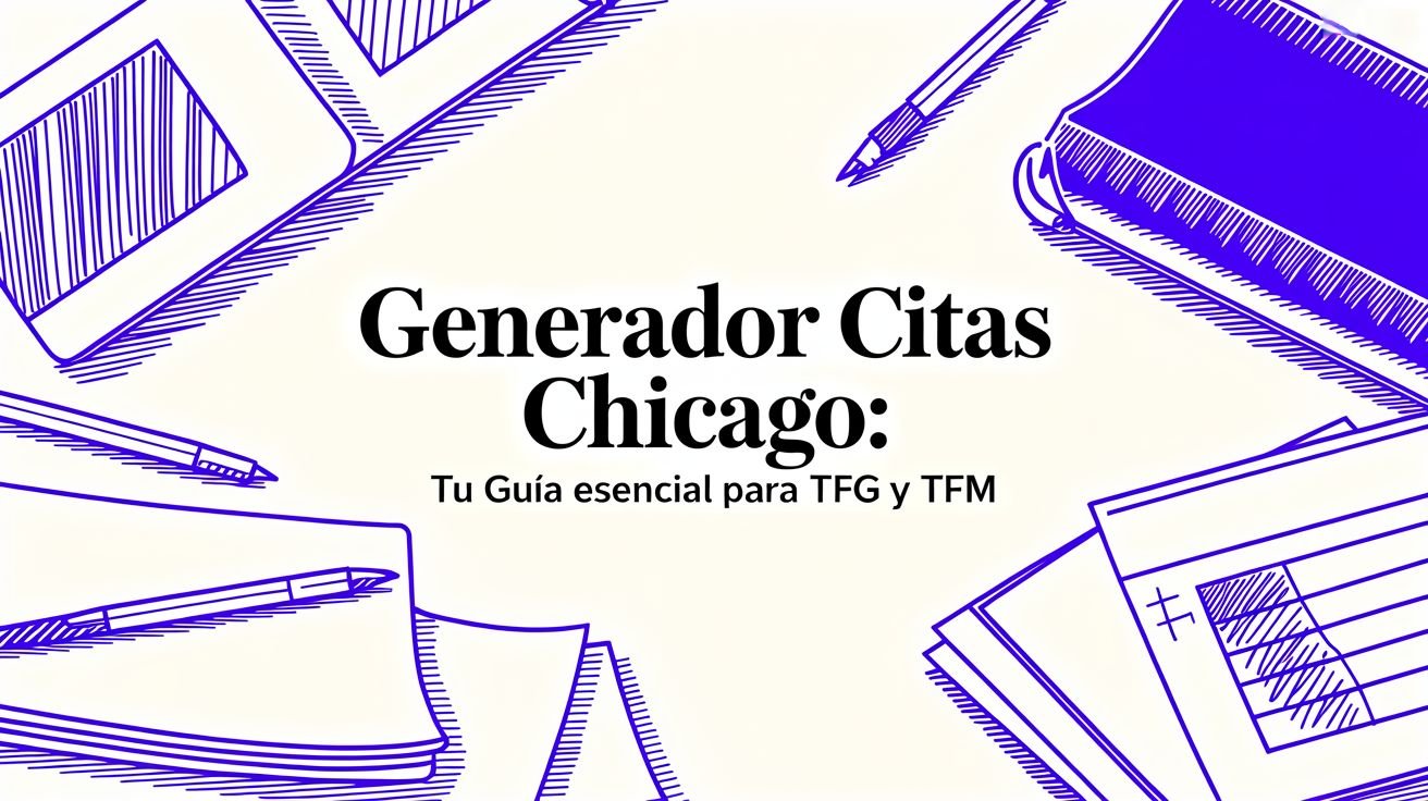 Generador citas Chicago: tu guía esencial para TFG y TFM