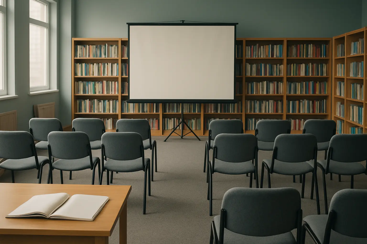 Sesión de formación permanente del profesorado en un centro educativo