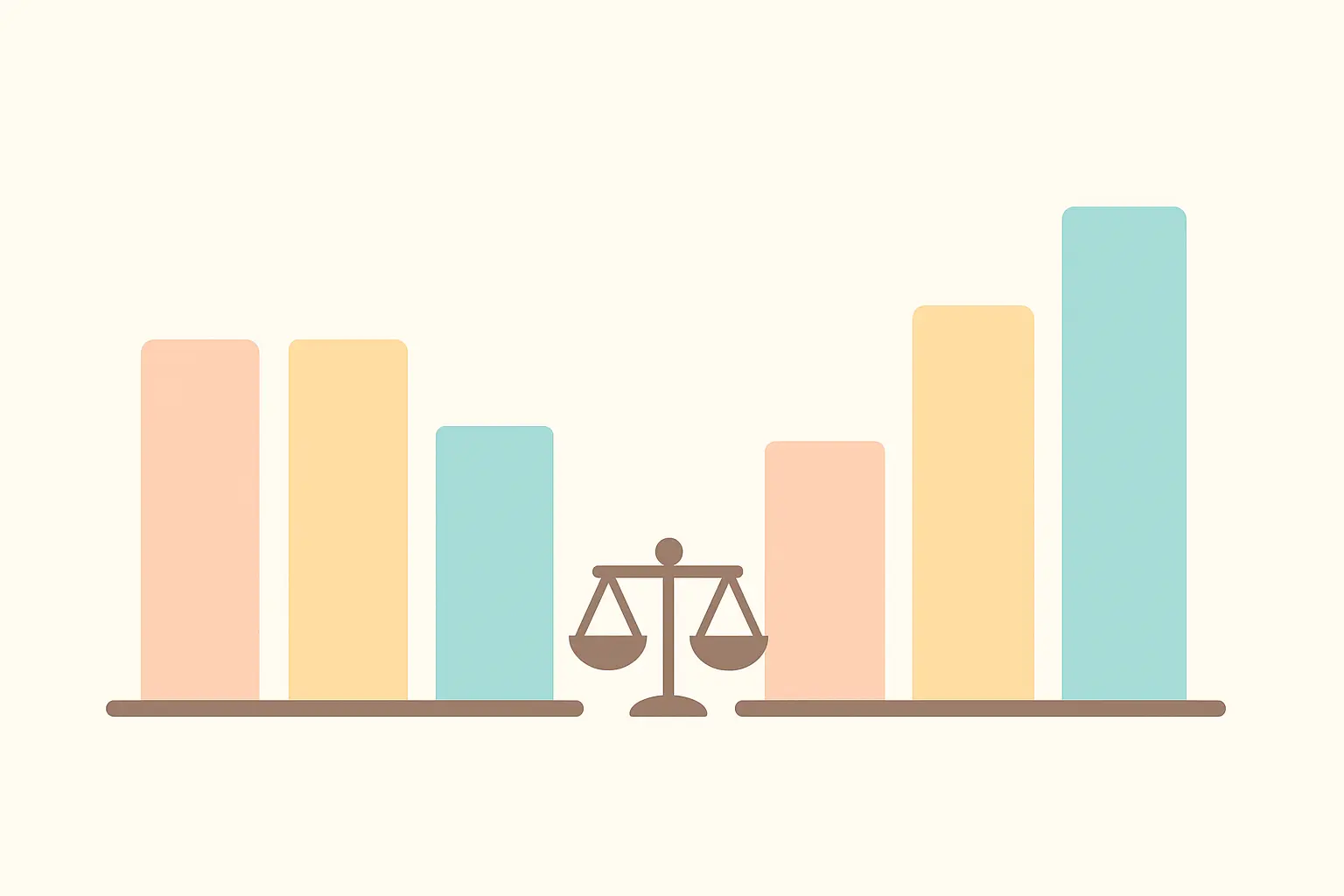 Comparación entre un resultado sin ponderar y el mismo resultado tras aplicar el factor de ponderación