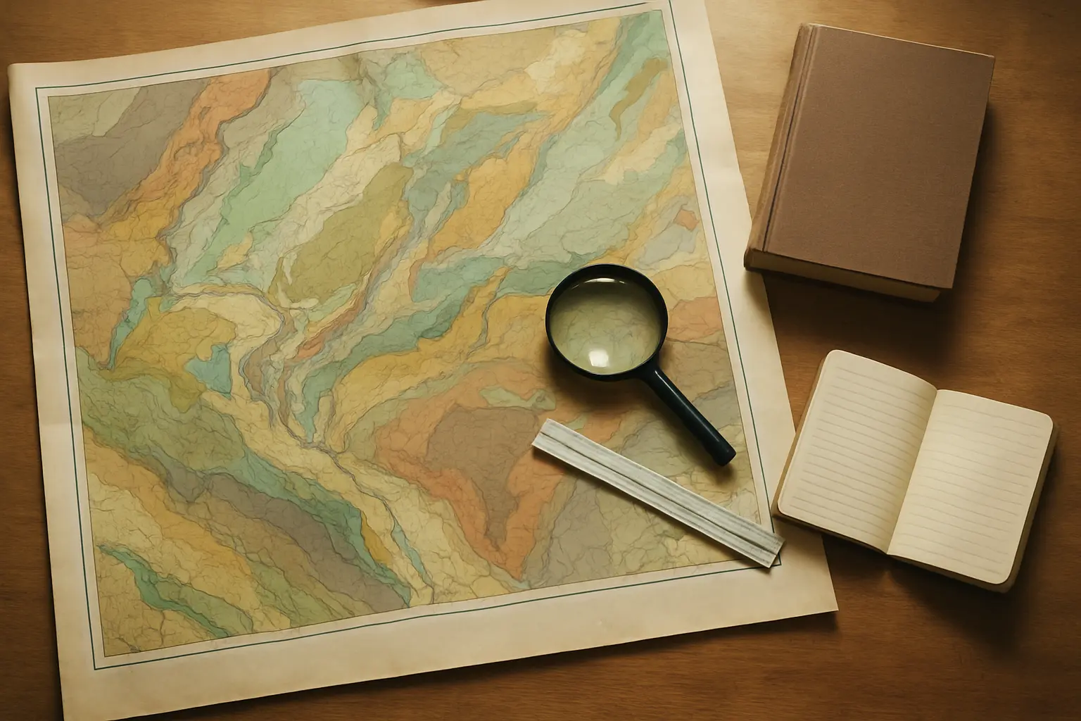 CDATA[
Un TFG de Geología o de Ciencias Ambientales casi nunca se hunde por falta de datos: se hunde porque el estudiante no sabe que existían y acaba construyendo un trabajo entero sobre cuatro artículos y una salida de campo de un día. La cartografía geológica de España lleva décadas publicada, es gratuita y es citable. Lo primero es saber qué hay.
El dato de partida: el Mapa Geológico Nacional a escala 1:50.000 —el MAGNA, segunda serie— cubre el territorio con 1.118 hojas, y cada hoja no es solo un mapa: lleva su propia memoria explicativa. Esa memoria es literatura técnica revisada que la mayoría de los TFG ignora.
Empieza por el nombre correcto del organismo
Si en tu bibliografía pones «Instituto Geológico y Minero de España» a secas, estás citando una entidad con una denominación que ya no es la actual. Hoy el organismo se identifica como Centro Nacional Instituto Geológico y Minero de España (CN IGME-CSIC), integrado en el Consejo Superior de Investigaciones Científicas.
Esto importa por dos razones muy prácticas:
- En la bibliografía, el autor corporativo debe corresponder a la denominación que figura en el documento que citas. Una hoja del MAGNA publicada en los años ochenta lleva la denominación de entonces; un conjunto de datos descargado hoy lleva la actual. No se unifican: se cita cada uno como aparece.
- En la defensa, un tribunal de Geología nota inmediatamente si has citado el organismo por un nombre desactualizado en un dataset descargado este año. Es el tipo de detalle que sugiere que copiaste la referencia de otro trabajo en lugar de abrir la fuente.
Qué hay realmente disponible
![Hoja de cartografía geológica a escala 1:50.000 junto a su memoria explicativa