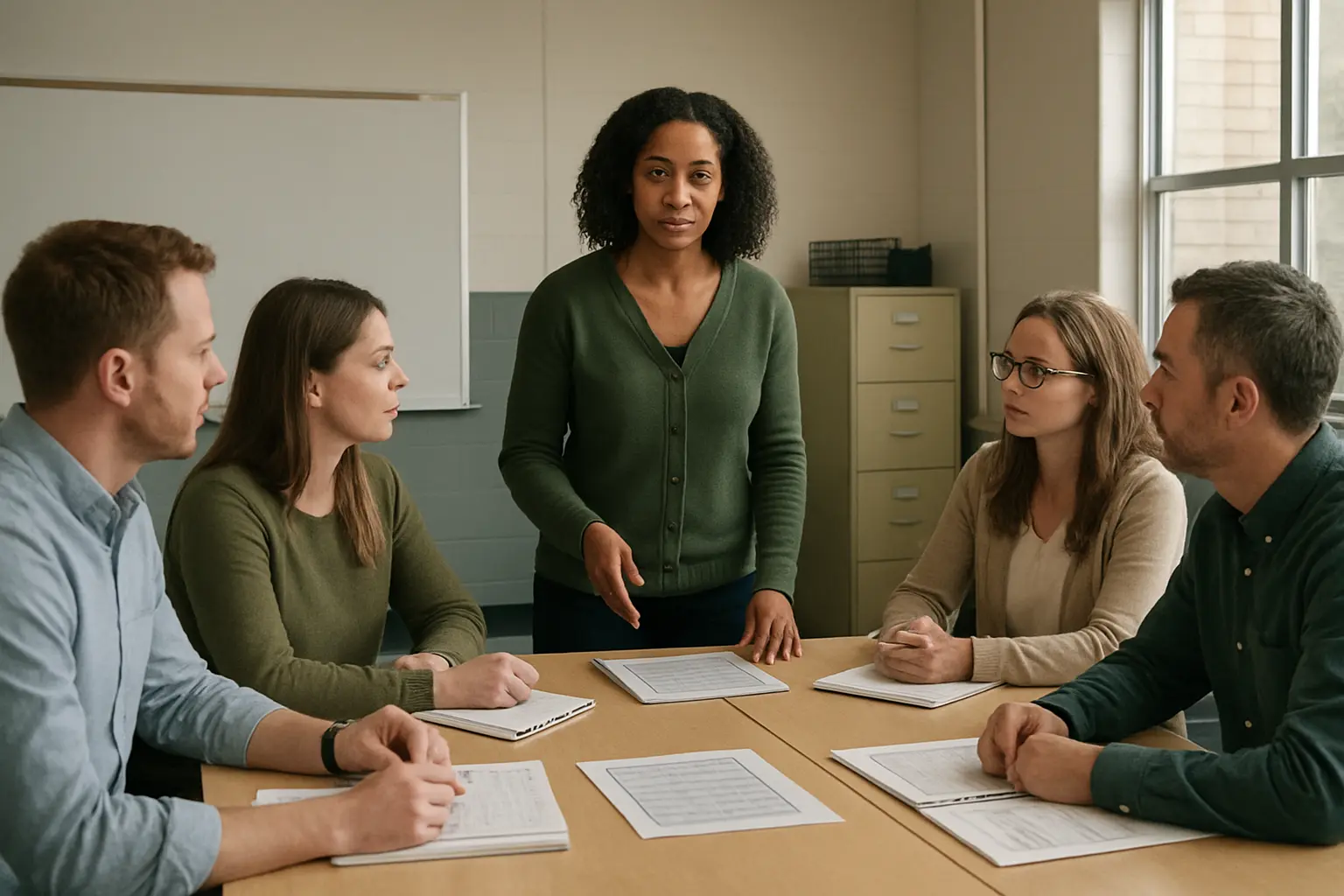 Reunión periódica de tutores coordinada por la jefatura de estudios para el seguimiento de la acción tutorial