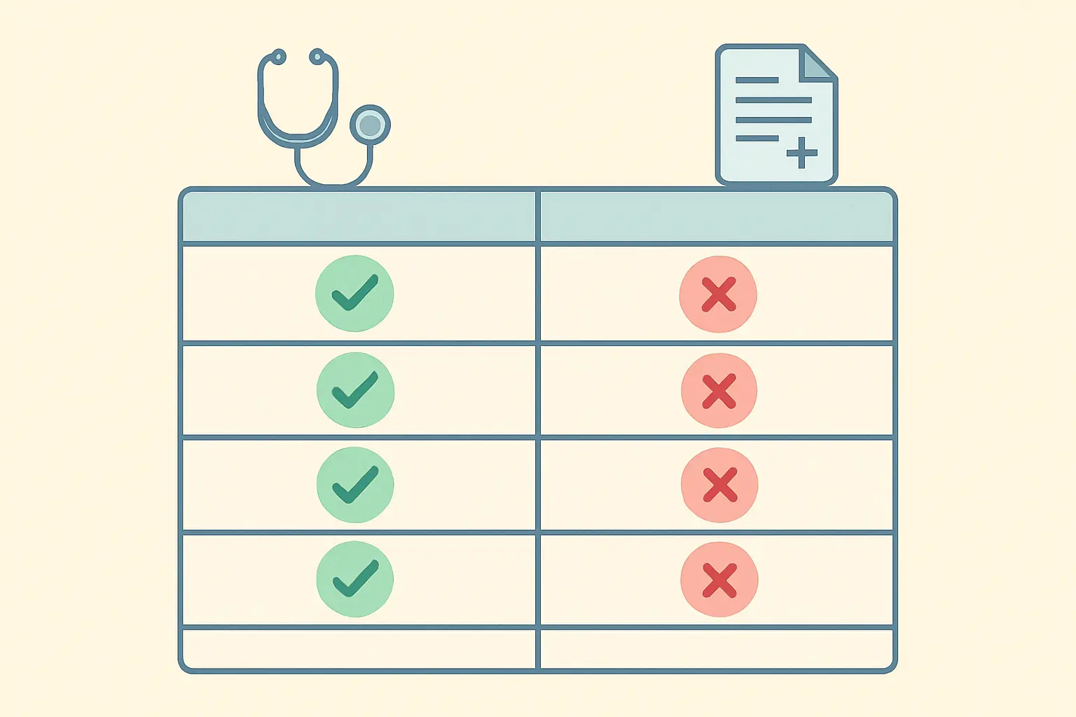 Comparativa visual de tareas permitidas y prohibidas al usar IA en una tesis de Medicina