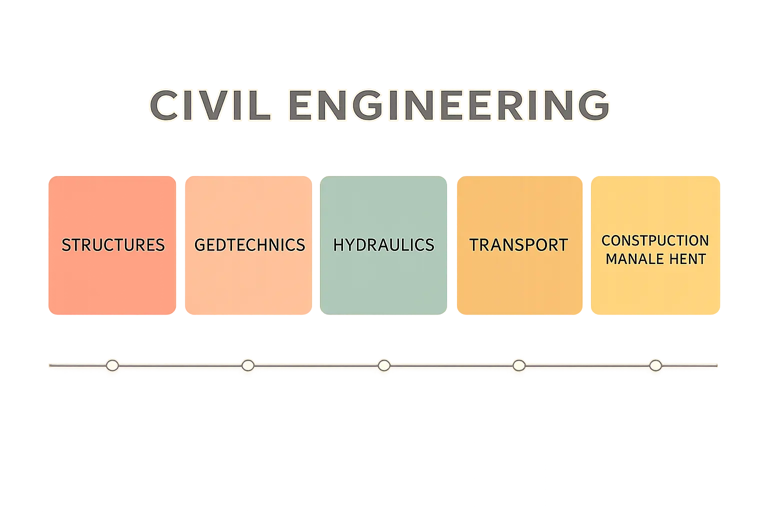 Cronograma comparado por especialidad de Ingeniería Civil: estructuras, geotecnia, hidráulica, transporte y gestión de obra
