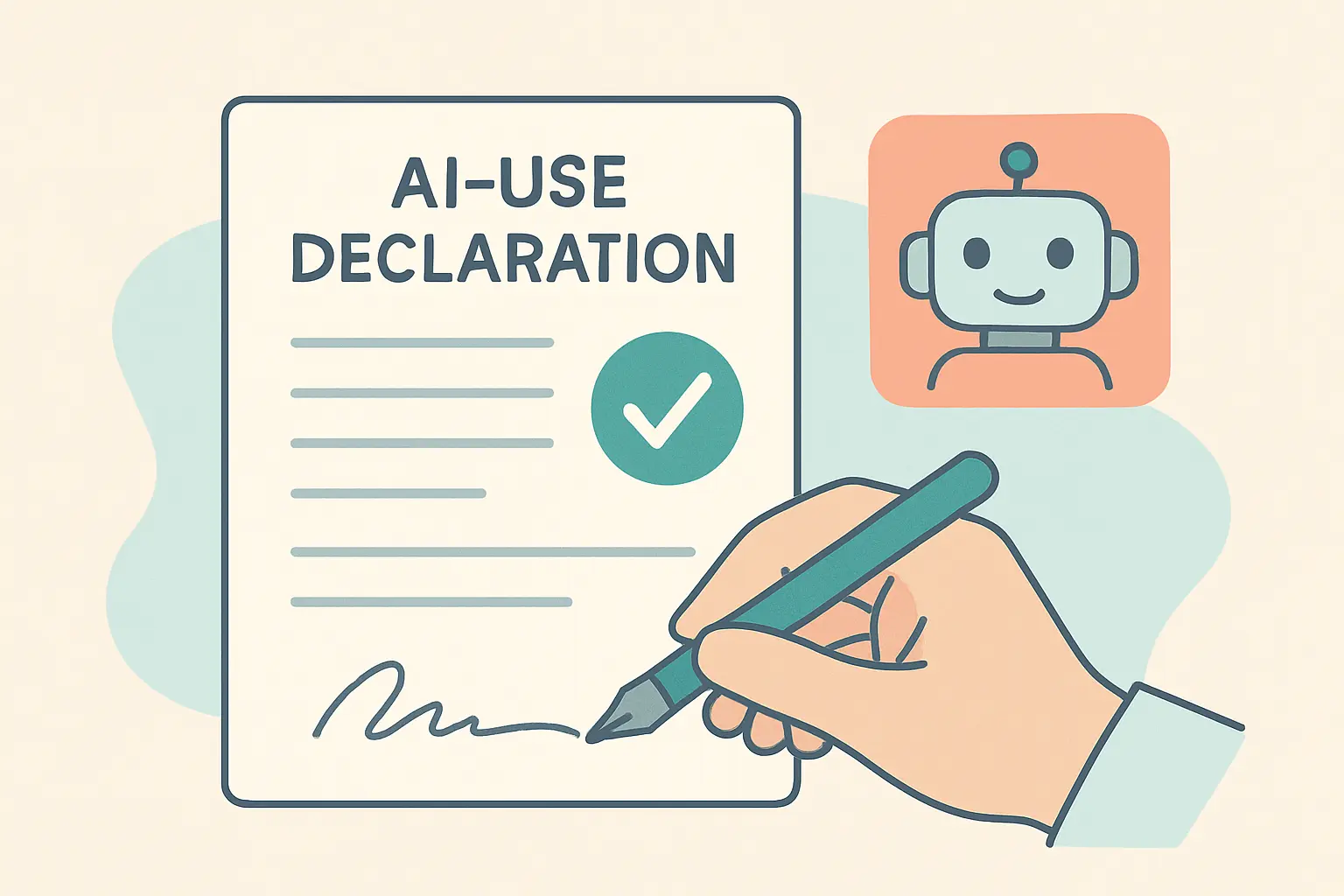 Formulario de declaración de uso de IA en un TFG de Derecho